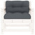 Patio Chairs with Cushions 2 pcs White Solid Wood Pine A949-825563