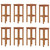 Bar Stools 8 pcs Solid Wood Acacia A949-3115991