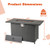 44.5 Inch Propane Fire Pit Table Rattan Gas 2-in-1 with Stainless Steel Burner-Brown B593-NP12222
