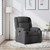 Massage Recliner Chair Dark Grey Fabric A949-3205753