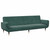 2-Seater Sofa Bed with Footstool Dark Green Velvet A949-3258153