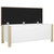 Storage Box with Cushion White and Sonoma Oak 41.3"x15.7"x17.7" Engineered Wood A949-326773