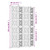 Room Divider 4 Panels Brown and Black Solid Wood Paulownia A949-358804