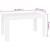 Dining Table White 55.1"x29.3"x29.9" Engineered Wood A949-804202