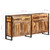 Sideboard 67.7"x13.8"x31.5" Solid Acacia Wood with Honey Finish A949-321698