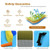 6-in-1 Inflatable Water Slide Jumping House without Blower - Color: Blue D681-OP70805