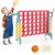 4-in-a-Row Connect Game with Basketball Hoop and Toss Ring-Blue - Color: Blue D681-SP38111NY