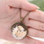 BEACH GIRL Sea Shells In Glass Locket Pendant Necklace F369-5352214277