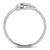 3W866 - Rhodium Brass Ring with AAA Grade CZ  in Clear A874-3W866