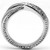 3W264 - Rhodium Brass Ring with Top Grade Crystal  in Clear A874-3W264