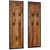 Coat Racks 2 pcs Solid Acacia Wood A949-246232