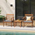 3 Pieces Patio Wood Furniture Set with soft Cushions for Porch-White B593-HW72094