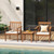 3 Pieces Patio Wood Furniture Set with soft Cushions for Porch-White B593-HW72094