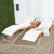 3 Pieces Folding Patio Eucalyptus Wood Lounge Chair Set with Foldable Side Table - Color: Red D681-HW63882