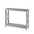 Grey Wood Console Sofa Table with Bottom Storage Shelf Q280-GCSTCHEY8518981