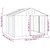  Dog House Gray 45.9"x40.6"x32.1" Galvanized Steel A949-171542