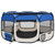  Foldable Dog Playpen with Carrying Bag Blue 49.2"x49.2"x24" A949-171015