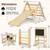 7-in-1 Toddler Climbing Toy Connected Table and Chair Set for Boys and Girls Aged 3-14 Years Old-Mu D681-TS10122CL 7-in-1 Toddler Climbing Toy Connected Table and Chair Set for Boys and Girls Aged 3-14 Years Old-Mu D681-TS10122CL
