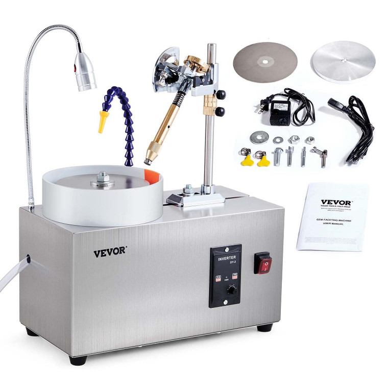 VEVOR Gem Faceting Machine 180W Jade Grinding Polishing 2980RPM Rock Polisher E415-KDSM603000RPM8A4JV1