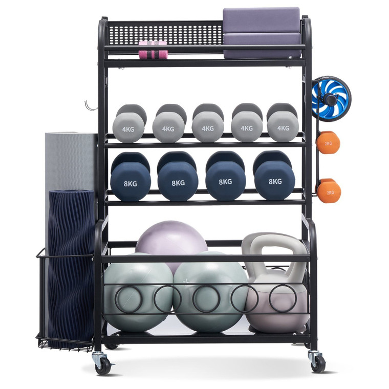 Yoga Mat Storage Rack, Home Gym Workout Equipment Organizer, Powder Coated Finish Steel Yoga Mat Ho E415-LSDLYJJ4C313AAQ8JV0