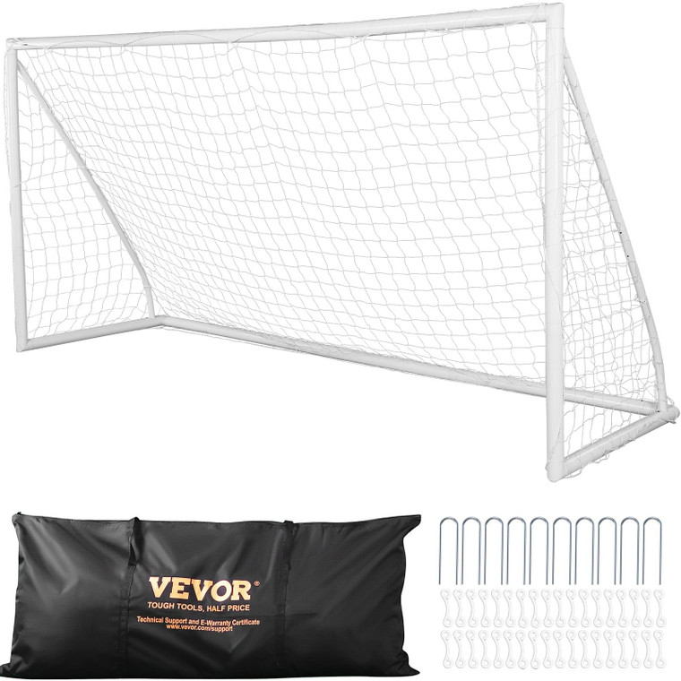Portable Soccer Goal, 12x6 ft Soccer Net, Adults Kids Backyard Soccer Net, Large Practice Soccer Ne E415-PVCZQMPVC1262YDO0V0