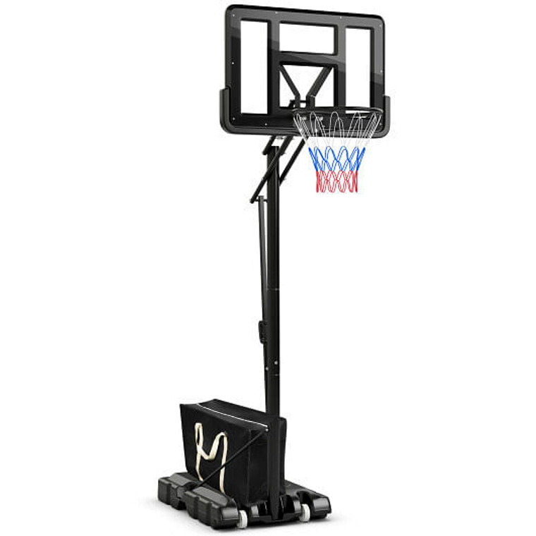 Portable Basketball Hoop with 4.6 to 10 Feet 10-Level Height Adjustable B593-SP37879 Portable Basketball Hoop with 4.6 to 10 Feet 10-Level Height Adjustable B593-SP37879