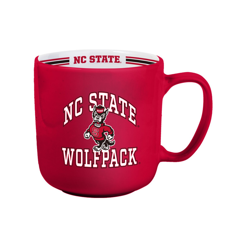 North Carolina State Wolfpack Coffee Mug 15oz Stripe Design Z157-9738115367