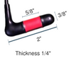 Bite switch dimensions.