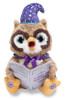 Octavius the  storytelling owl recites 5 popular children's stories while his eyes light up and his head moves.