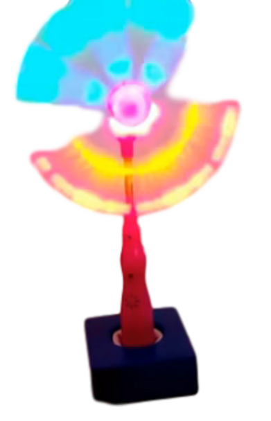 Toy Base holds Rainbow Spinner upright
