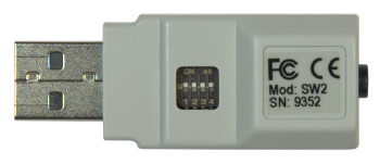 Swifty back showing mode switch and serial number.