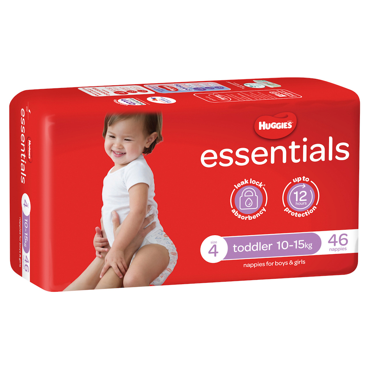Huggies Ultimate Nappy Pants for Boys & Girls Size 4 (10-15kg) 56 Pack