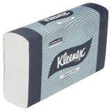 Kleenex Compact Hand Towels, 24 packs of 90 white paper hand towels, Kleenex brand product.