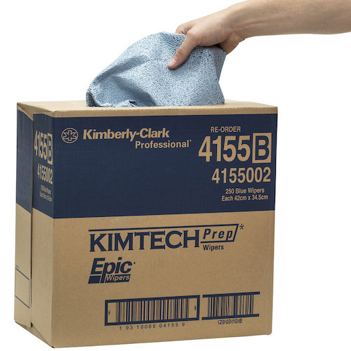 Kimberly Clark Kimtech Heavy Duty Wipers PREP EPIC (4155) in use