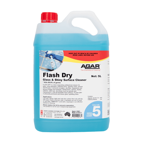 Flash Dry Glass & Shiny Surface Cleaner 5L (FLD5)