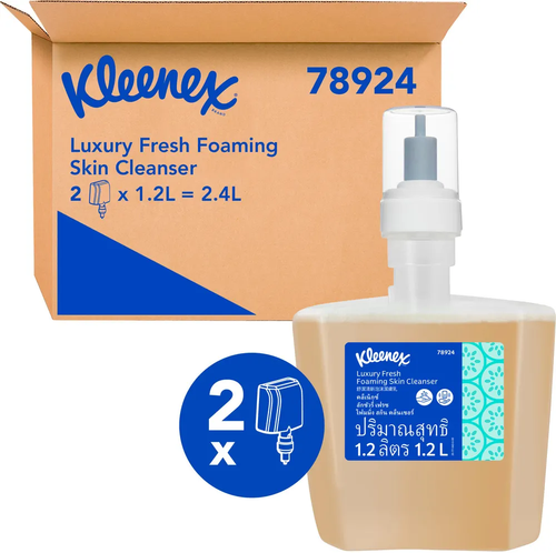 Kleenex Luxury Fresh Foaming Skin Cleanser 1.2L (78924) - 2 Cartridges