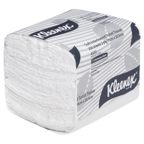 Kleenex Interleaved Toilet Tissue 2 Ply 250 Sheets