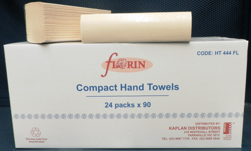 Florin Compact Hand Towel Creme 24 Packs x 90 Towels (HT444FL)