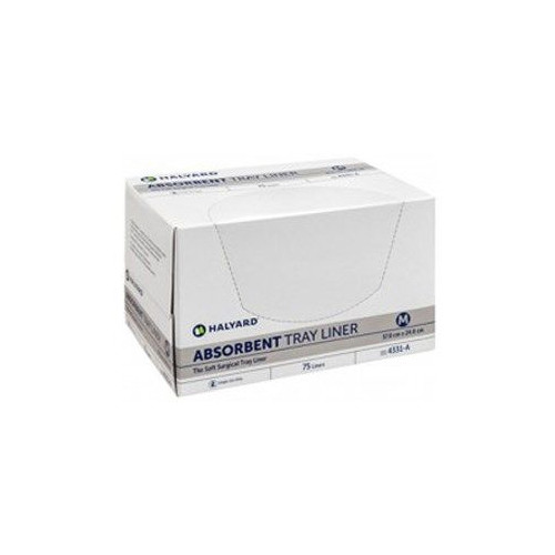 Halyard Absorbent Tray Liners Large 6 packs x 75 Liners (4332)