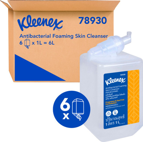 Kleenex ® Antibacterial Foaming Skin Cleanser (78930) 1L - 6 Cartridges