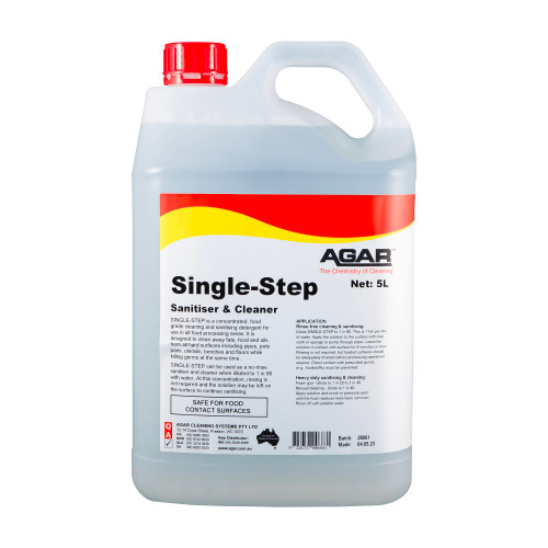 Single Step Food Grade Cleaner and Sanitiser 5L (SIN5)