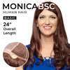 Monica BSC Long Hair Wig Silk Top Human Hair Wigs for Hair Loss