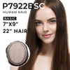 P7922 Basic Double Monofilament Hairpiece | Mono Top with Poly Perimeter