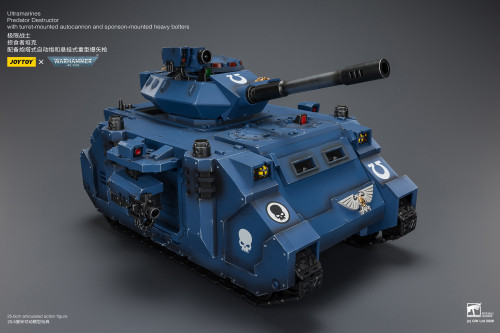 Ultramarines Predator Destructor with turret-mounted autocannon and sponson-mounted heavy bolters