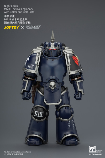 Night Lords MK III Tactical Legionary with Bolter and Bolt Pistol