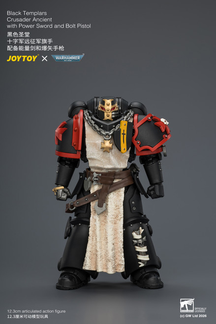 Black Templars Crusader Ancient with Power Sword and Bolt Pistol