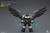 Raven Guard Corvus Corax, Primarch of the XIX Legion with artificer-crafted lightning talons, archaeotech pistols, and whip