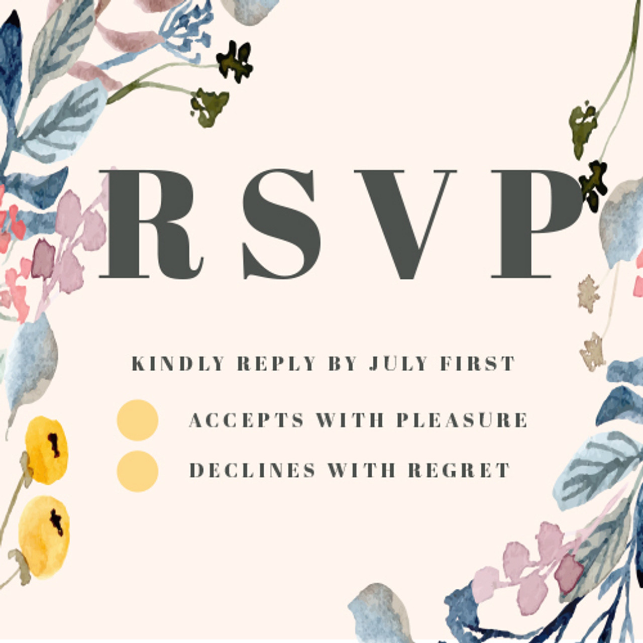 RSVP card