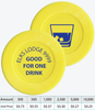 Radial Plastic Chip - 1 color imprint, 2 sides