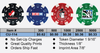 Striped Dice Clay Poker Chips - Full Color, 1 Side Imprint